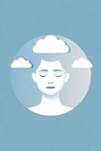 Ilustração sobre bem-estar mental