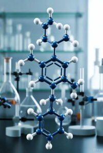 Ilustração representando os hormônios da felicidade: serotonina, dopamina, oxitocina e endorfinas no cérebro humano