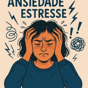 Ilustração representando saúde mental e transtornos psicológicos