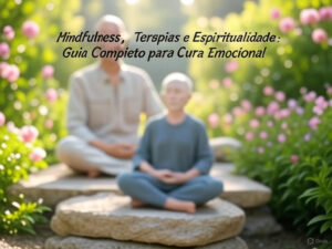 Ilustração de práticas integrativas como meditação e yoga