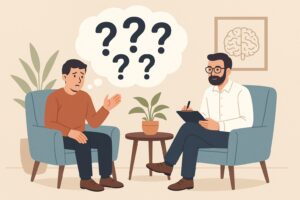 Ilustração representando terapia comportamental dialética online