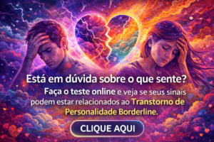 Ilustração representando teste online gratuito de sinais de Transtorno de Personalidade Borderline